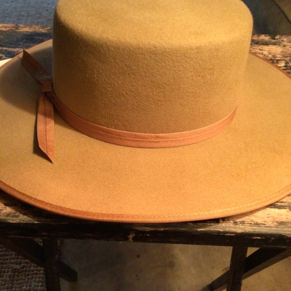 NEW! Lack of color wool butterscotch boater main image 5
